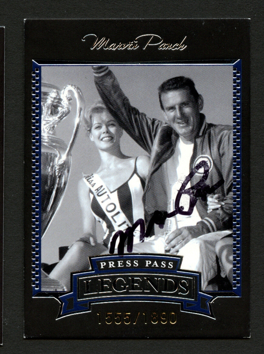 Marrin Panch #4B signed autograph 2005 Press Pass Legends NASCAR Trading Card