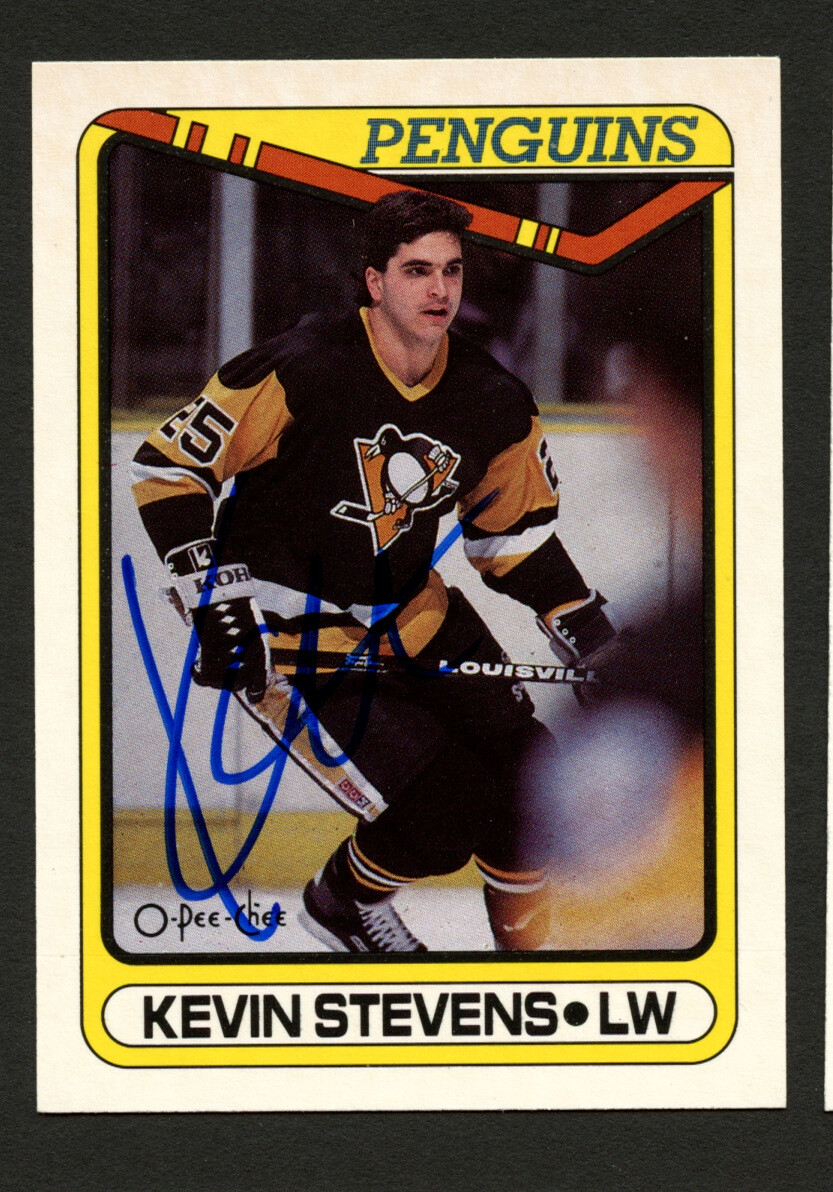 Kevin Stevens #360 signed autograph auto 1990-1991 O-Pee-Chee Hockey Card