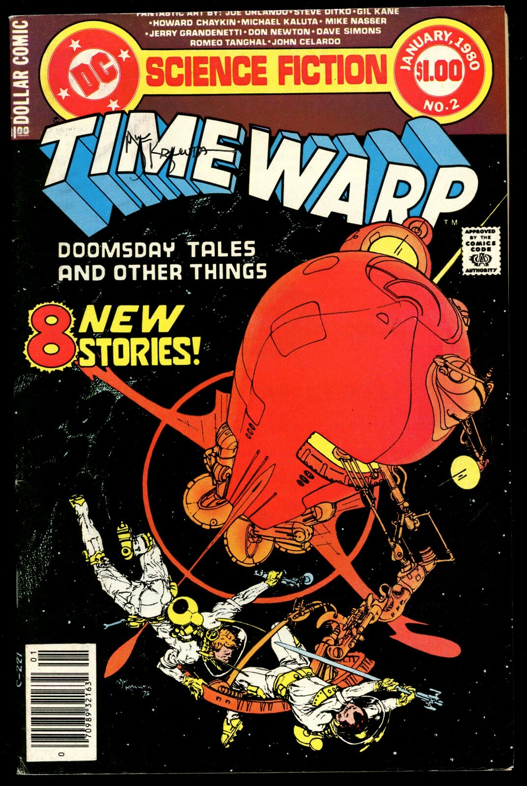 Michael Kaluta signed autograph 1980 Time Warp Comic Book BAS Authenticated