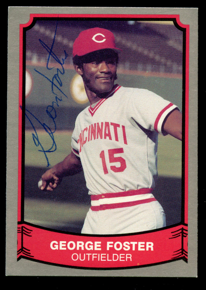George Foster #173 signed autograph auto 1989 Pacific Legends Baseball Card