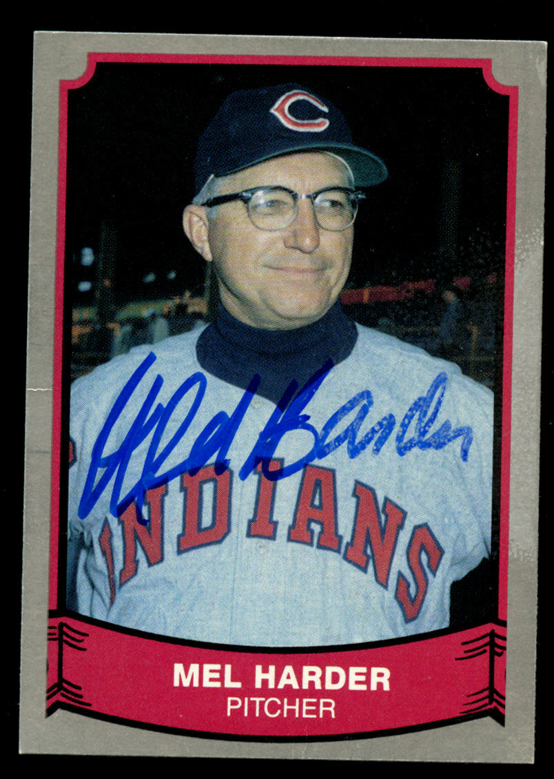 Mel Harder #205 signed autograph auto 1989 Pacific Legends Baseball Trading Card