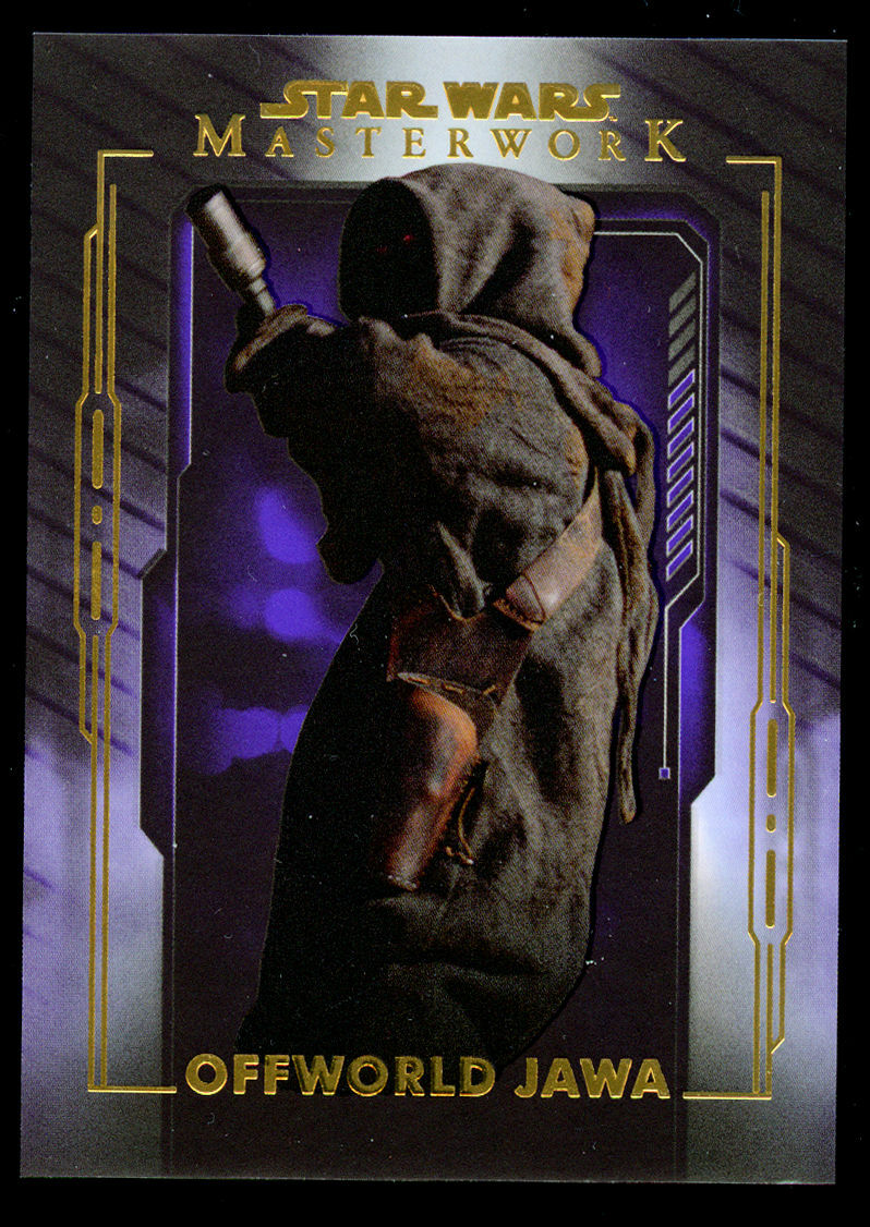 Offworld Jawa #19 Topps 2020 Star Wars Masterwork Purple Parallel Card 37/50