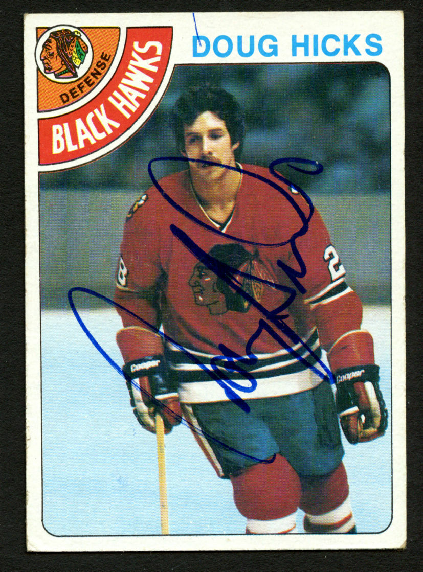 Doug Hicks #228 signed autograph auto 1978-79 Topps Hockey Trading Card
