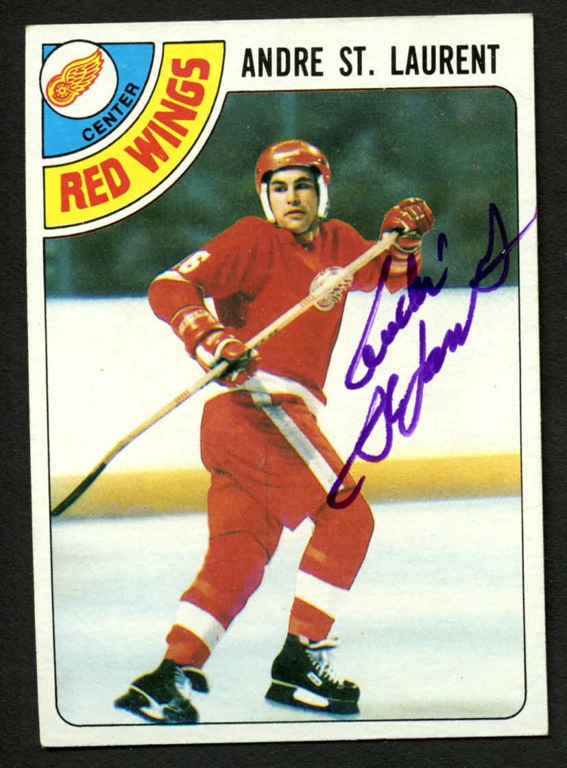 Andre St. Laurent #32 signed autograph auto 1978-79 Topps Hockey Trading Card