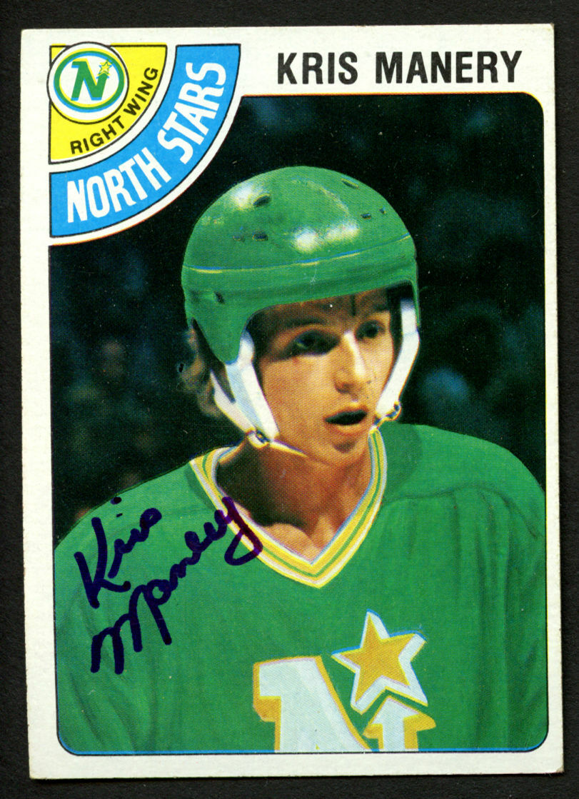 Kris Manery #107 signed autograph auto 1978-79 Topps Hockey Trading Card