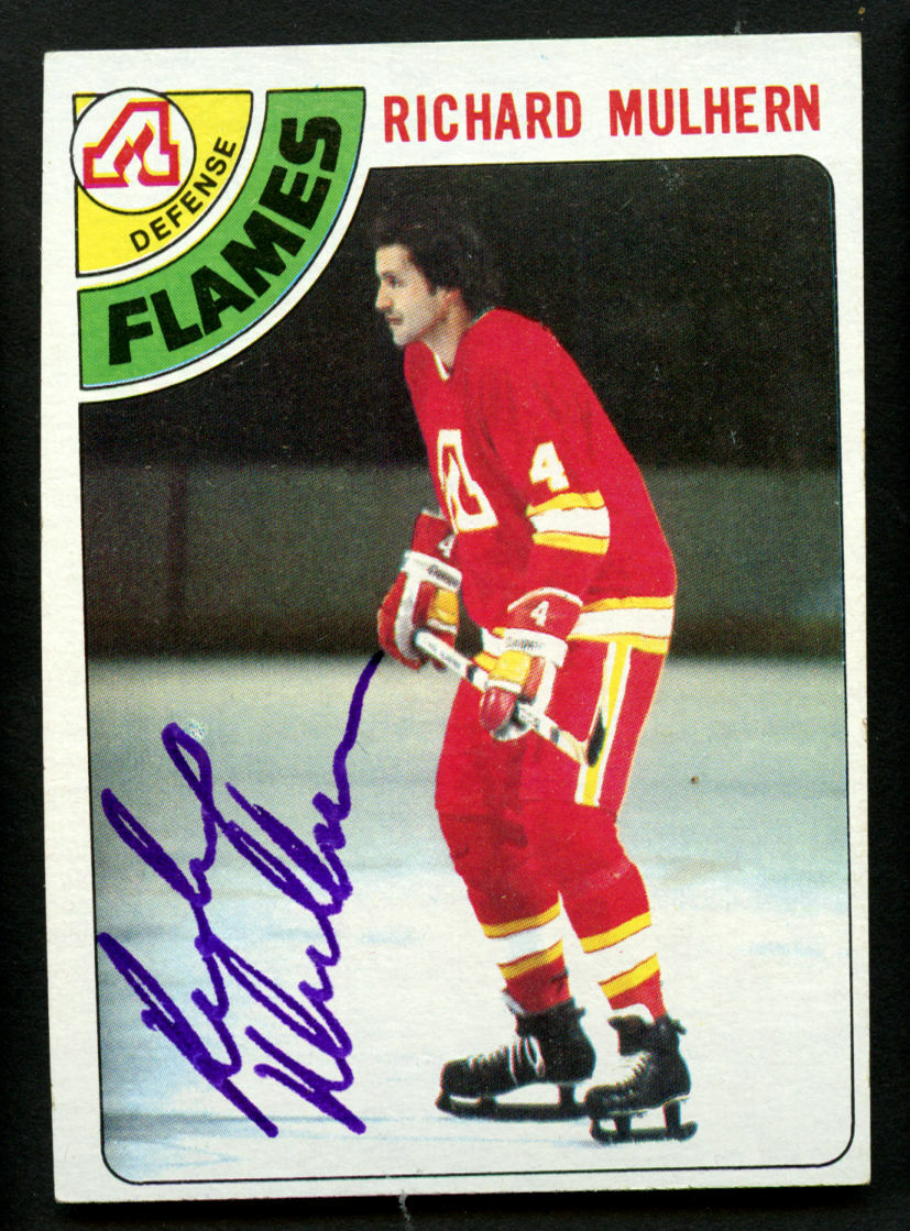 Richard Mulhern #256 signed autograph auto 1978-79 Topps Hockey Trading Card