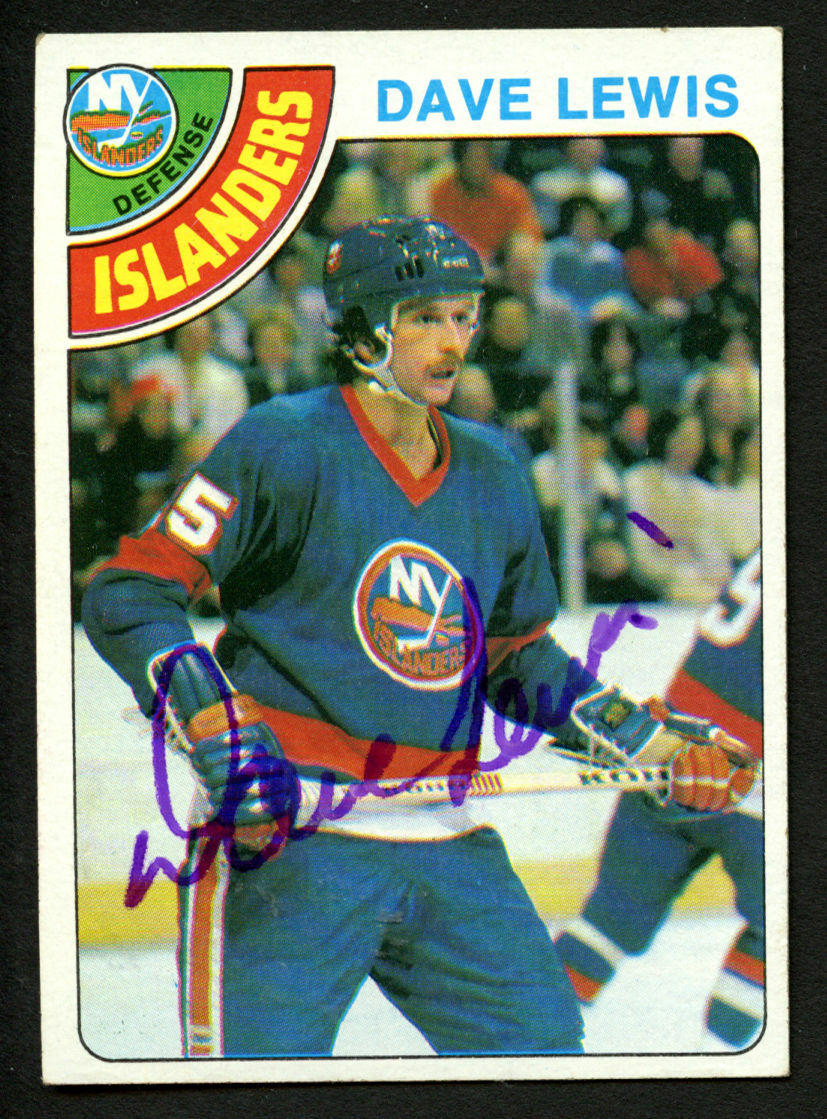 Dave Lewis #162 signed autograph auto 1978-79 Topps Hockey Trading Card