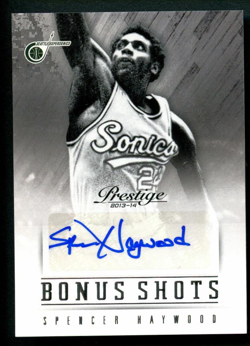 Spencer Haywood #96 signed autograph auto 2013-14 Panini Prestige Bonus Shots