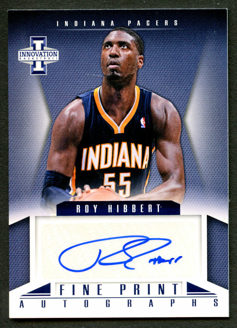 Roy Hibbert #47 signed autograph auto 2012-13 Innovation Basketball Fine Print