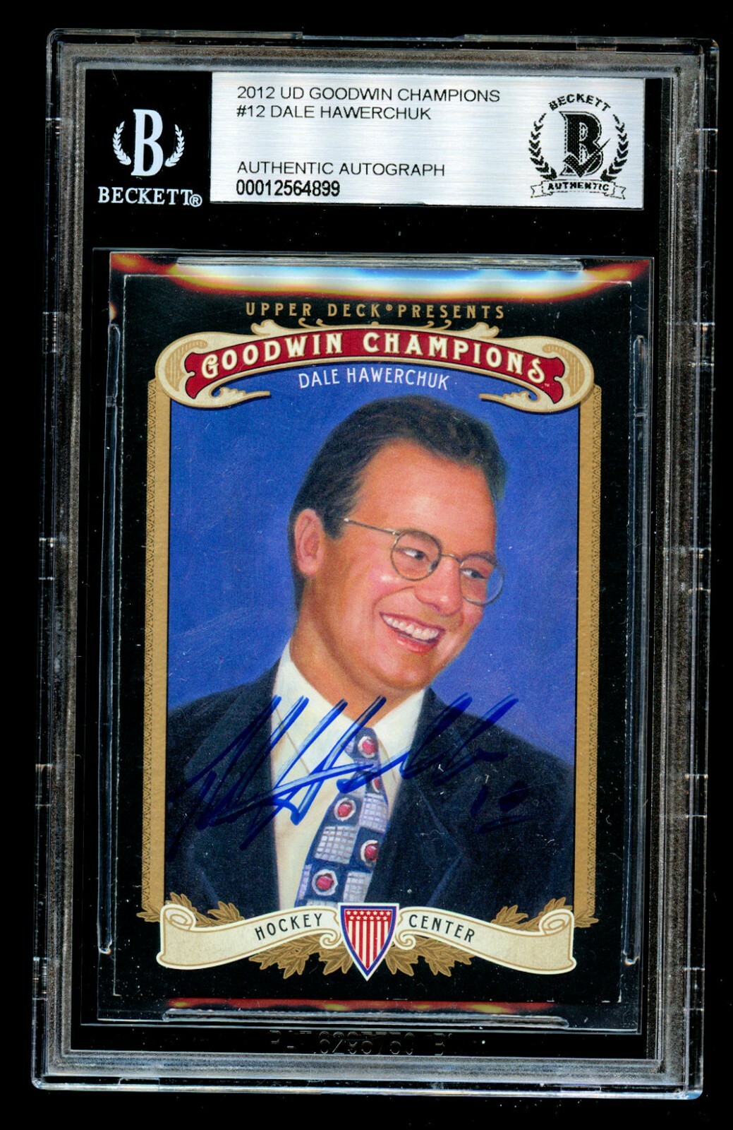 Dale Hawerchuk #12 signed autograph auto 2012 Upper Deck Goodwin Champions BAS