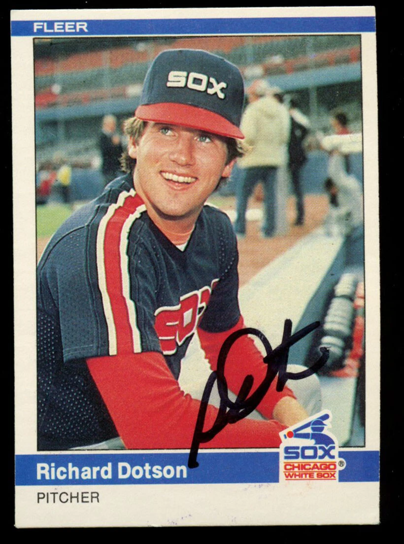 Richard Dotson #56 signed autograph auto 1984 Fleer Baseball Trading Card