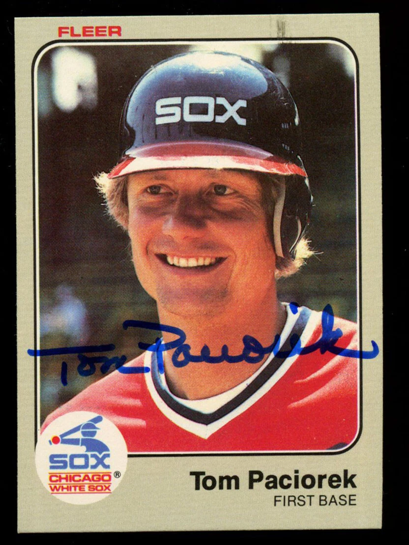 Tom Paciorek #248 signed autograph auto 1983 Fleer Baseball Trading Card