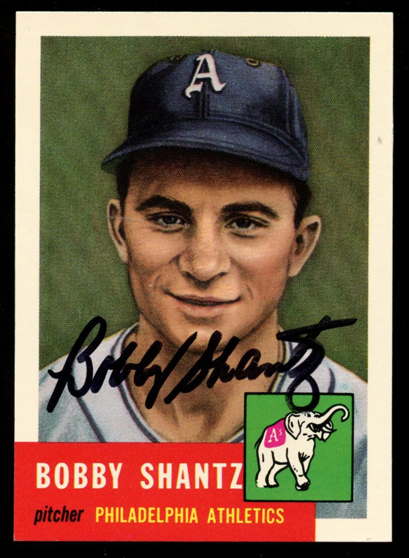 Bobby Shantz #225 signed autograph auto 1991 Topps 1953 Archives Baseball Card