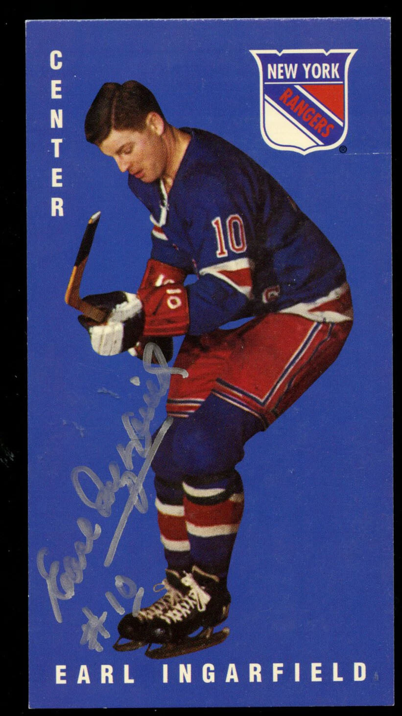 Earl Ingarfield #91 signed autograph auto 1994 Parkhurst Tall Boy Hockey Card