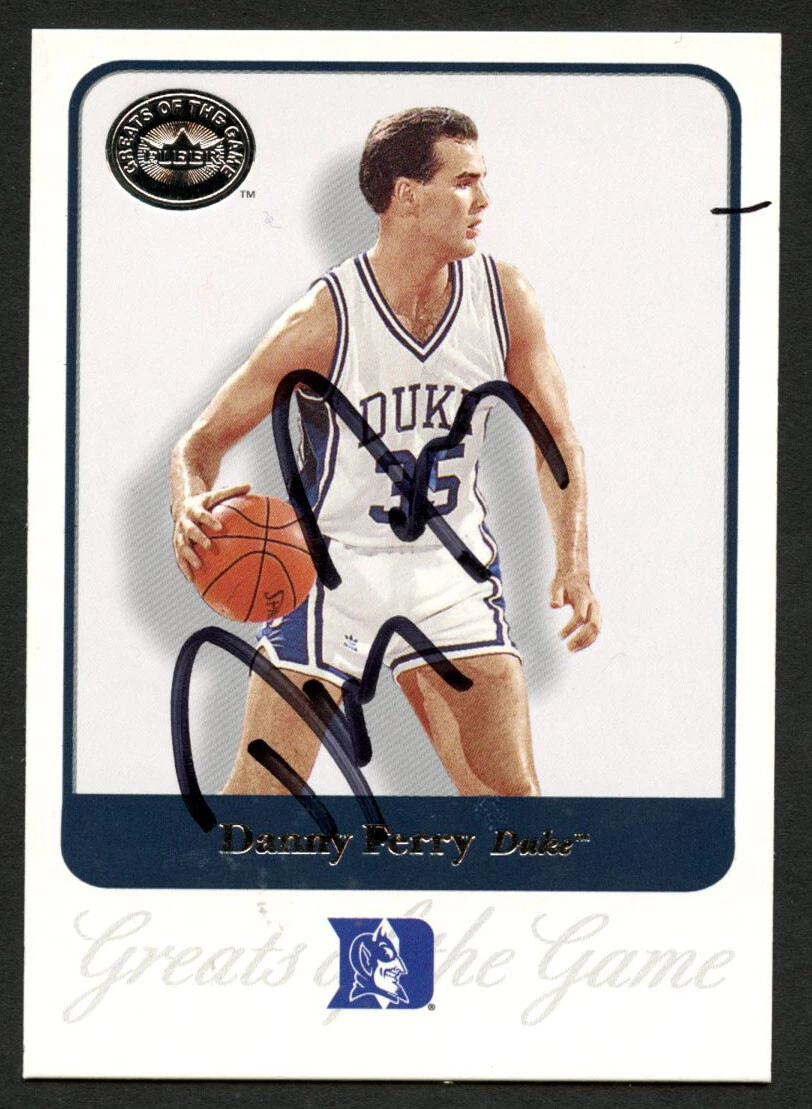 Danny Ferry #16 signed autograph 2001 Fleer Basketball Greats of the Game GOTG