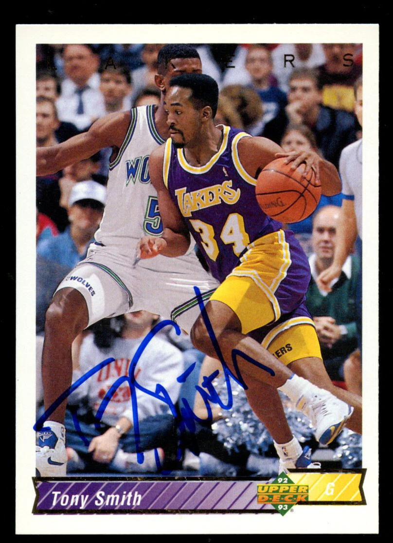 Tony Smith #102 signed autograph auto 1992-93 Upper Deck Basketball Card