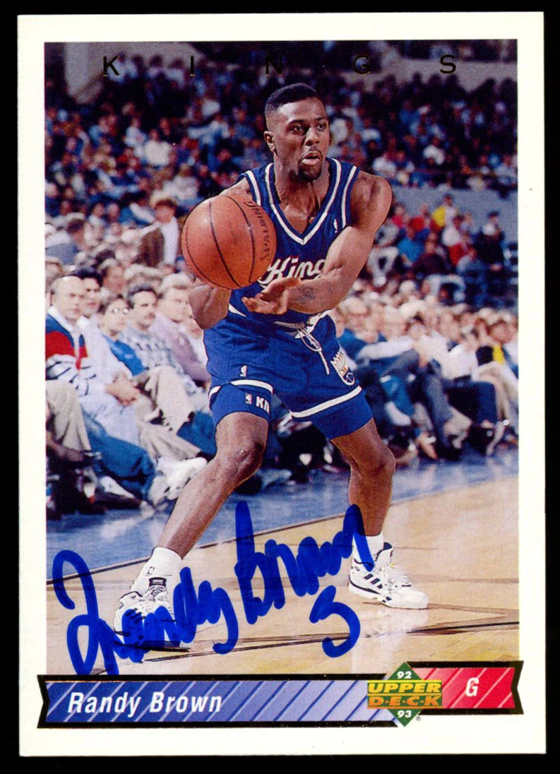 Randy Brown #262 signed autograph auto 1992-93 Upper Deck Basketball Card
