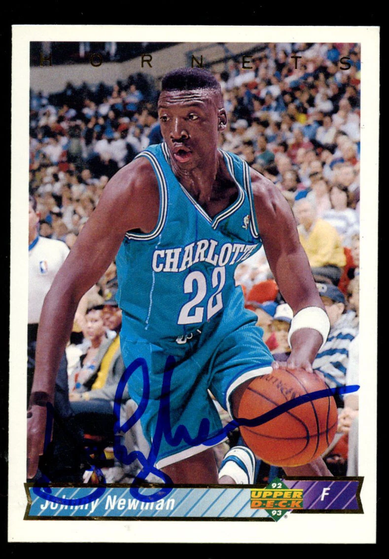 Johnny Newman #202 signed autograph auto 1992-93 Upper Deck Basketball Card