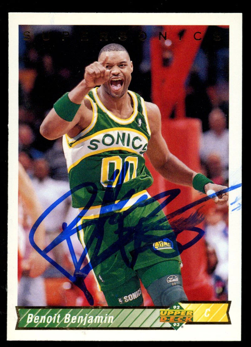 Benoit Benjamin #97 signed autograph auto 1992-93 Upper Deck Basketball Card