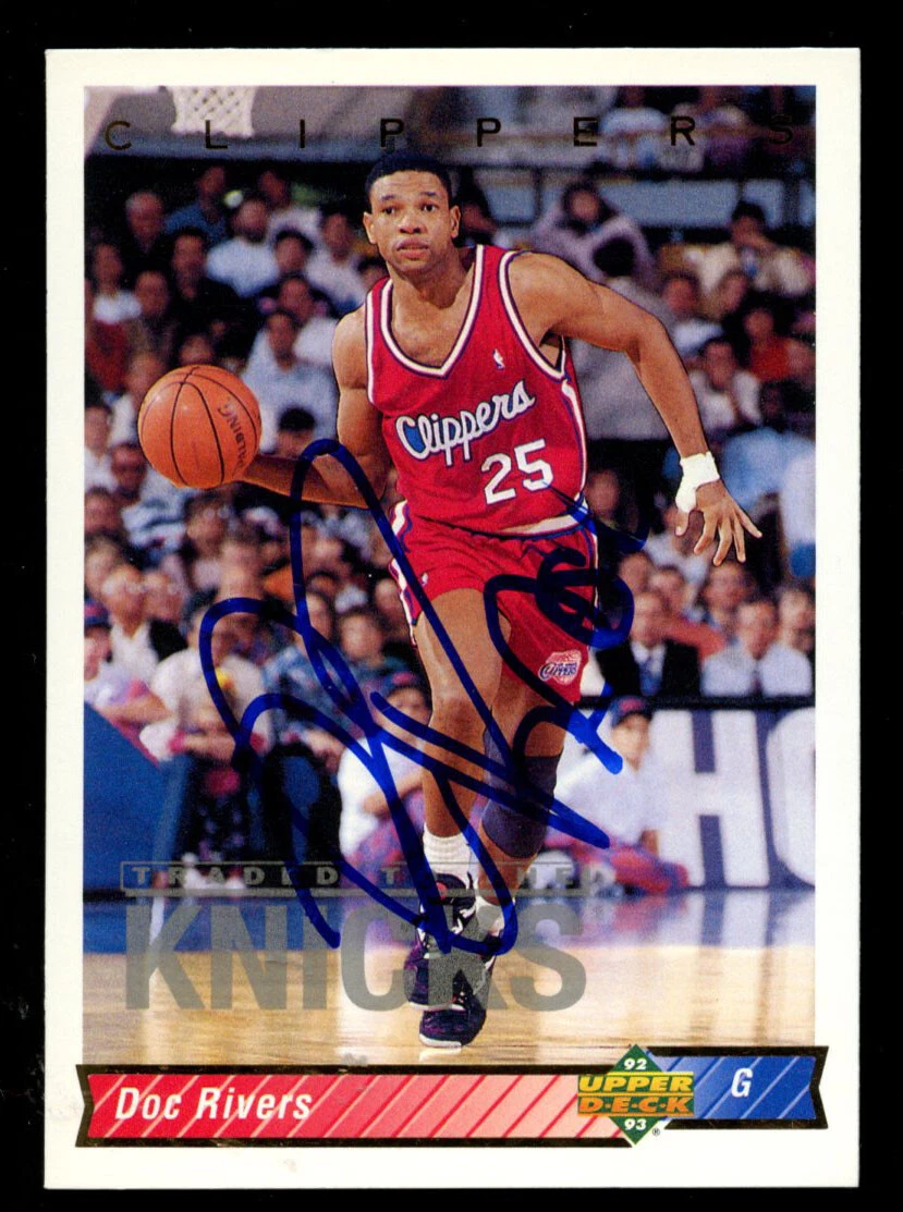 Doc Rivers #101 signed autograph auto 1992-93 Upper Deck Basketball Card