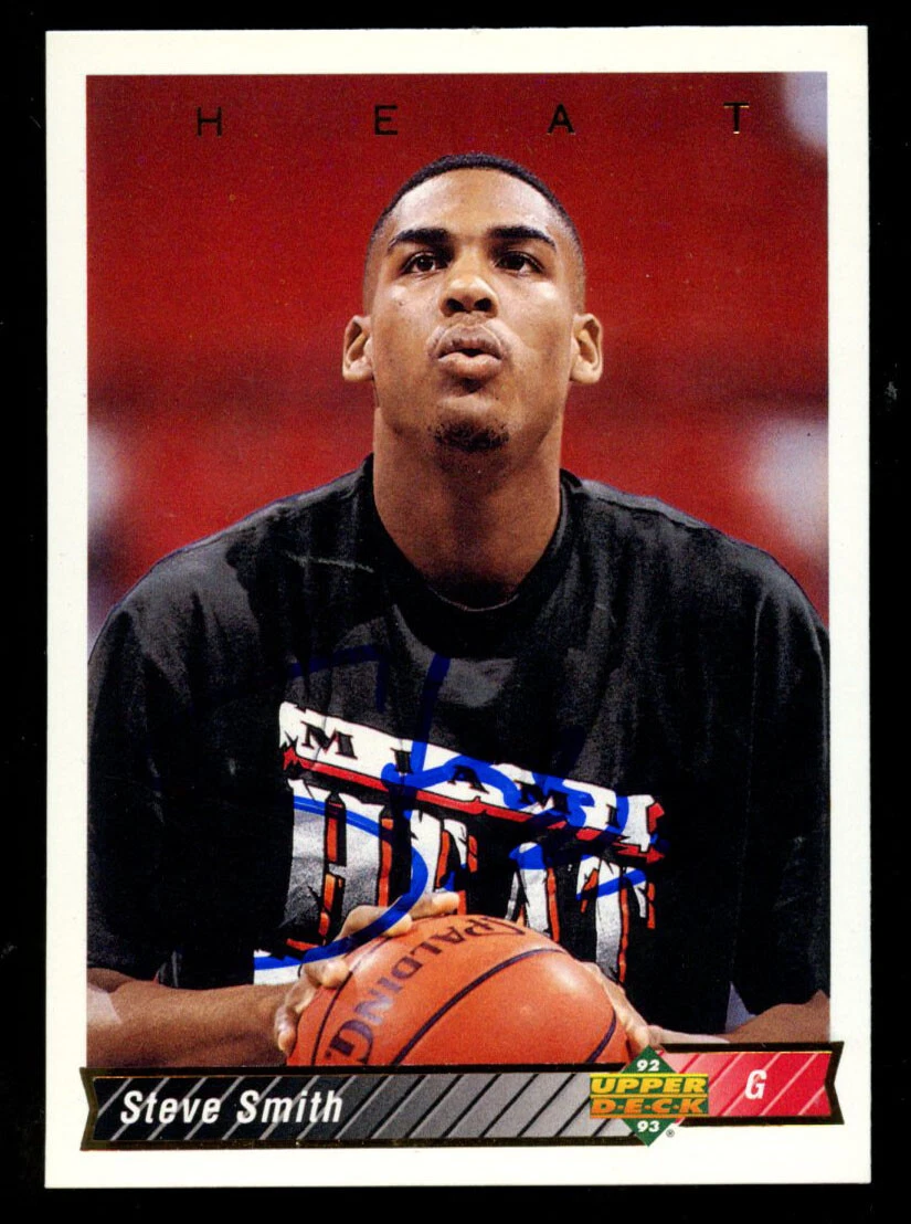 Steve Smith #110 signed autograph auto 1992-93 Upper Deck Basketball Card