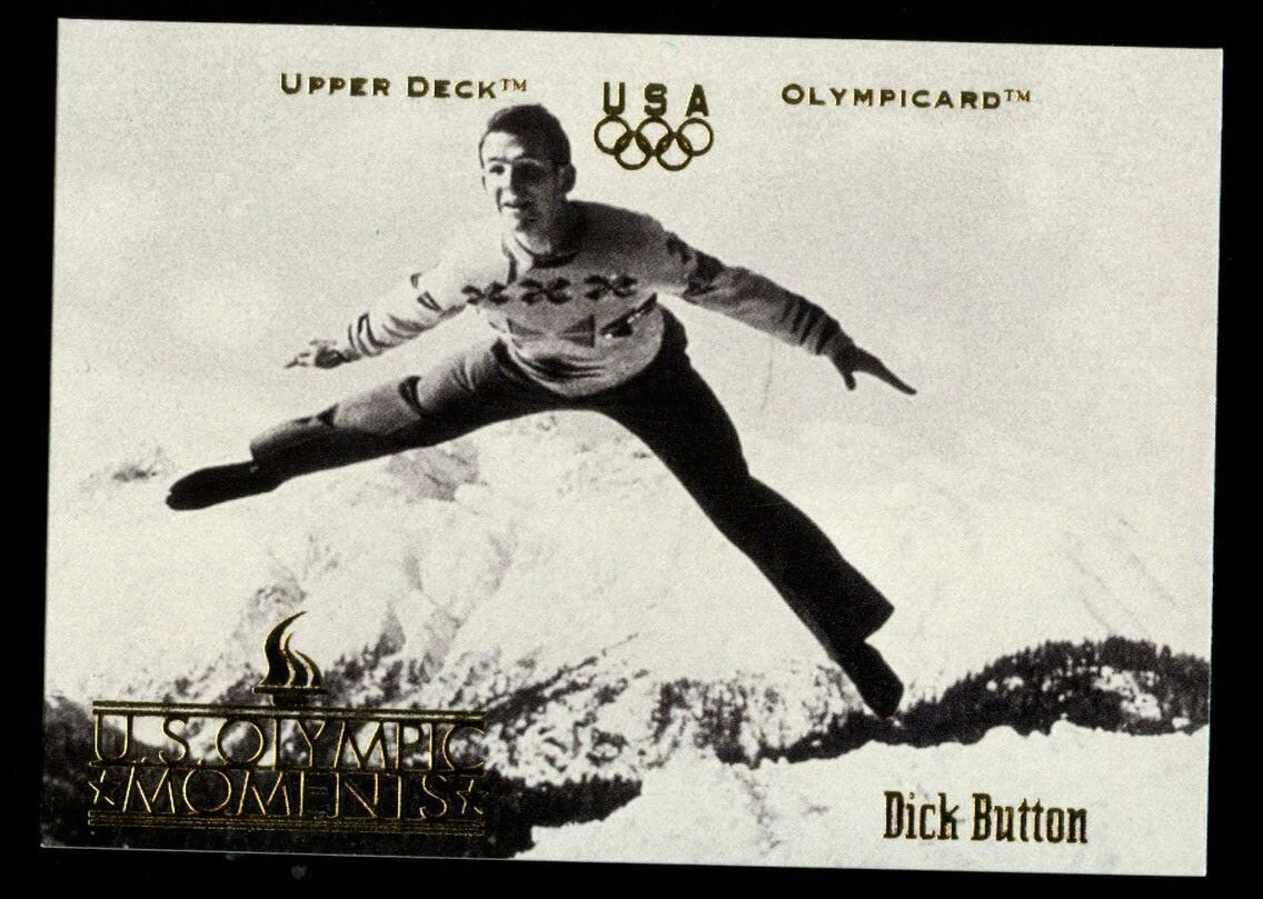 Dick Button #73 signed autograph auto 1996 Upper Deck Olympic Trading Card