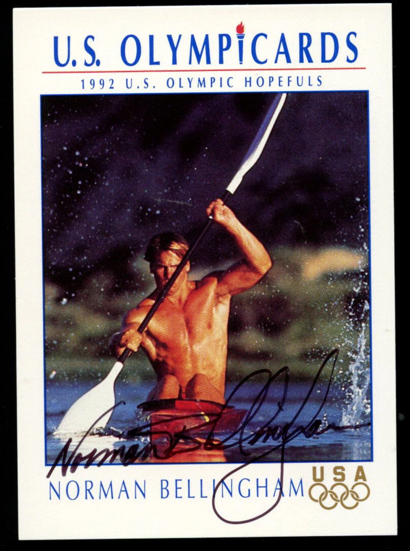 Norman Bellingham #29 signed autograph 1992 Impel U.S. Olympic Hopefuls Card