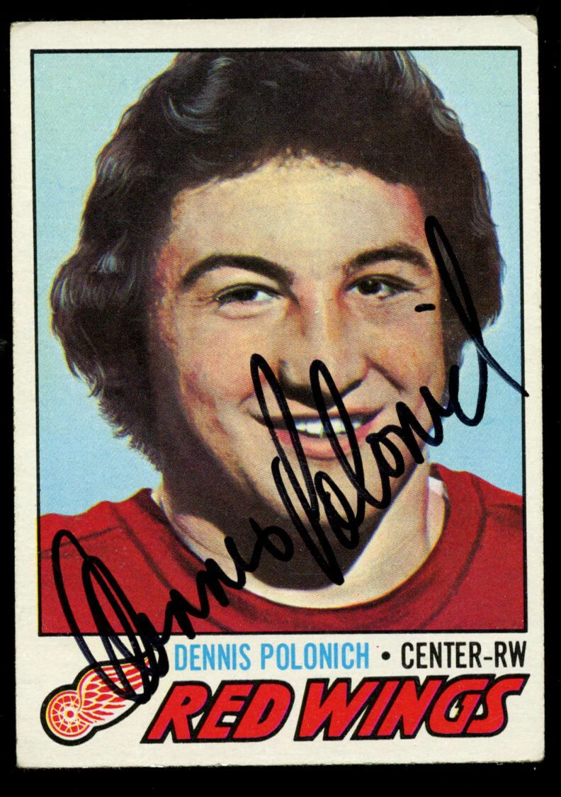 Dennis Polonich #228 signed autograph auto 1977-78 Topps Hockey Trading Card