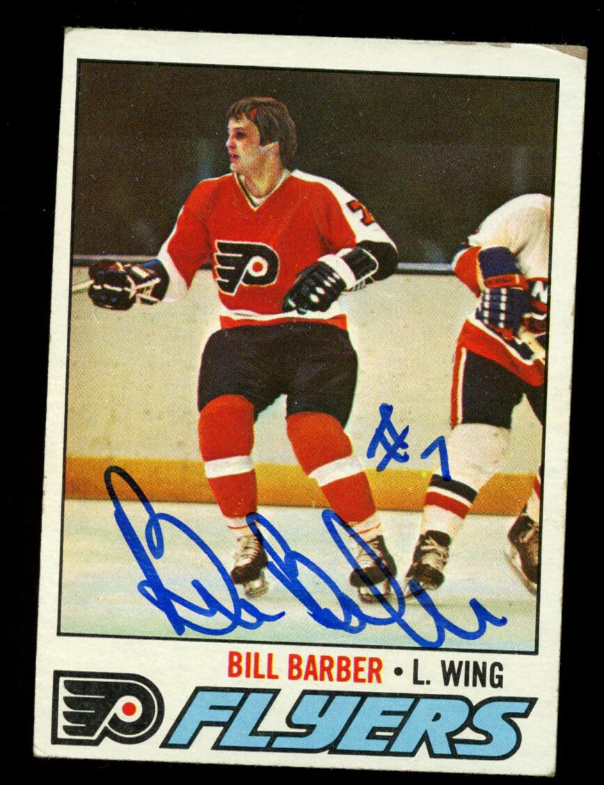Bill Barber #227 signed autograph auto 1977-78 Topps Hockey Trading Card