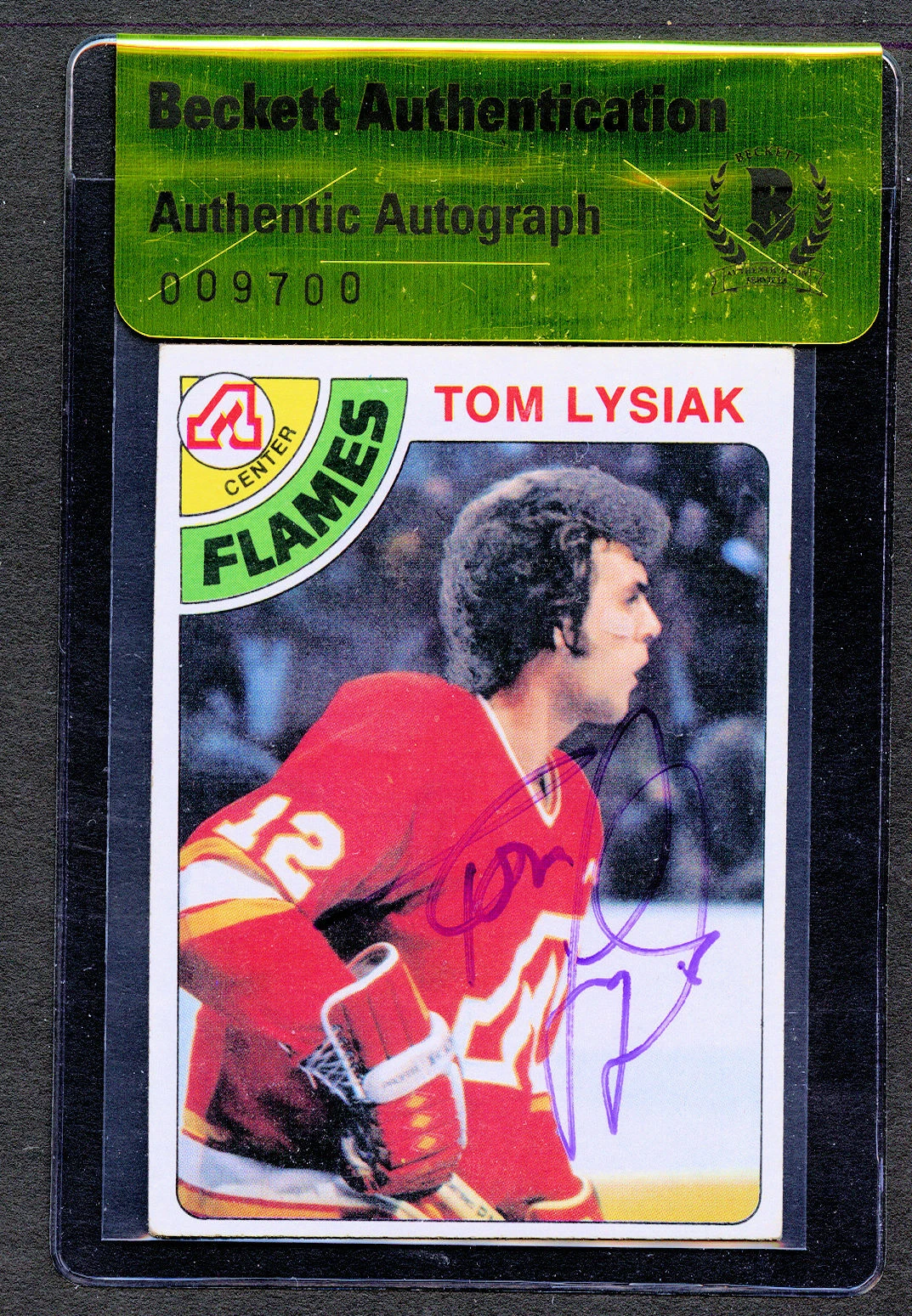 Tom Lysiak (d2016) #97 signed autograph auto 1978-79 Topps Hockey Card BAS
