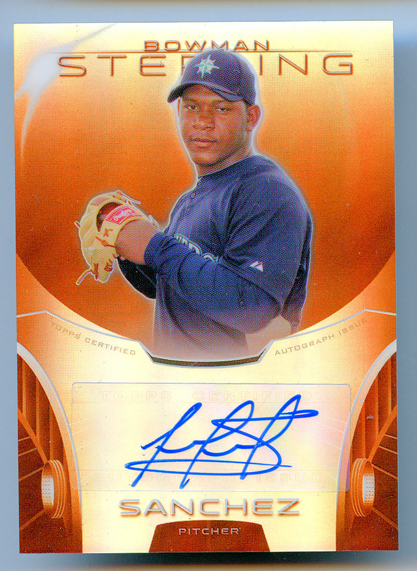 Victor Sanchez #BSAP-VS Mariners signed autograph 2013 Bowman Sterling 37/75