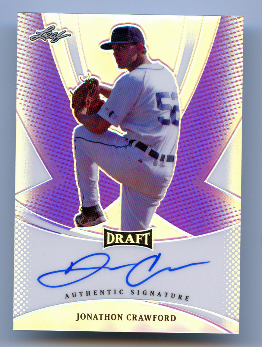 Jonathon Crawford #BA-JC1 signed autograph auto 2013 Leaf Draft Card 19/50
