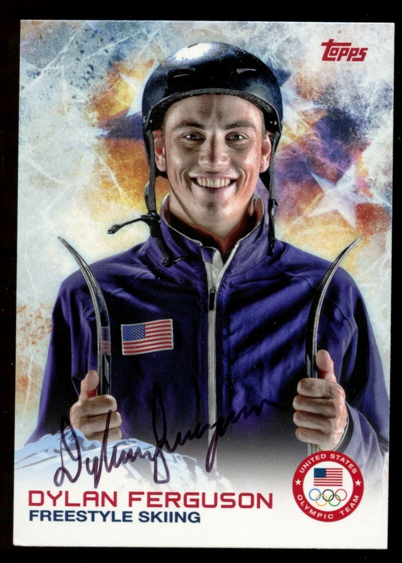 Dylan Ferguson #33 signed autograph auto 2014 Topps U.S. Winter Olympic Card