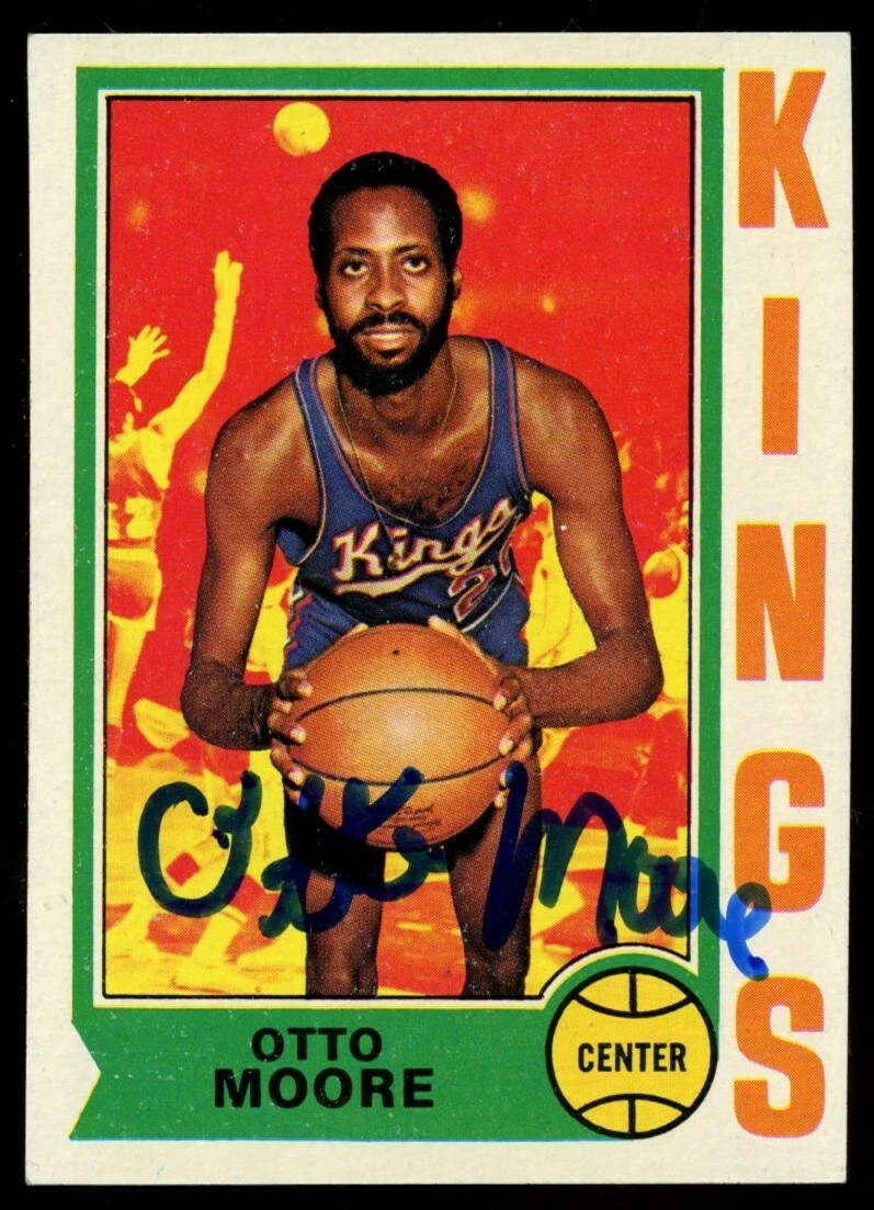 Otto Moore #29 signed autograph auto 1974-75 Topps Basketball Trading Card