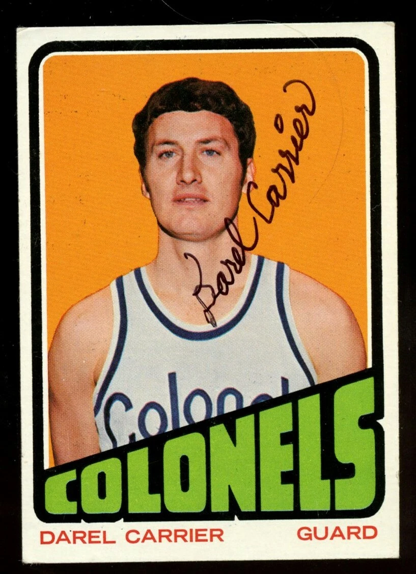 Darel Carrier #207 signed autograph auto 1972-73 Topps Basketball Trading Card