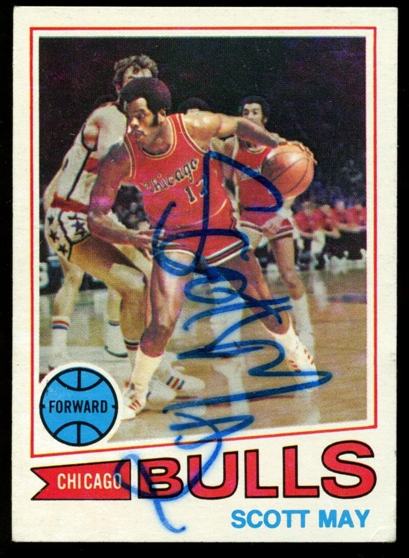 Scott May #36 signed autograph auto 1977-78 Topps Basketball Trading Card
