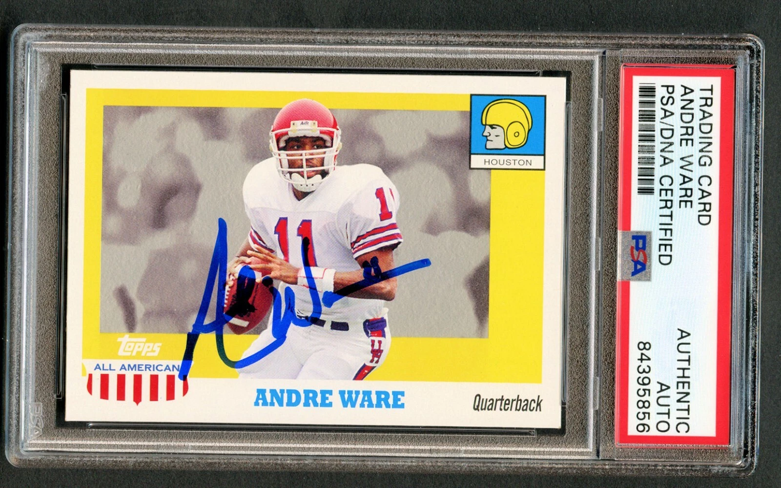Andre Ware #77 signed autograph auto 2005 Topps All American Houston Card PSA