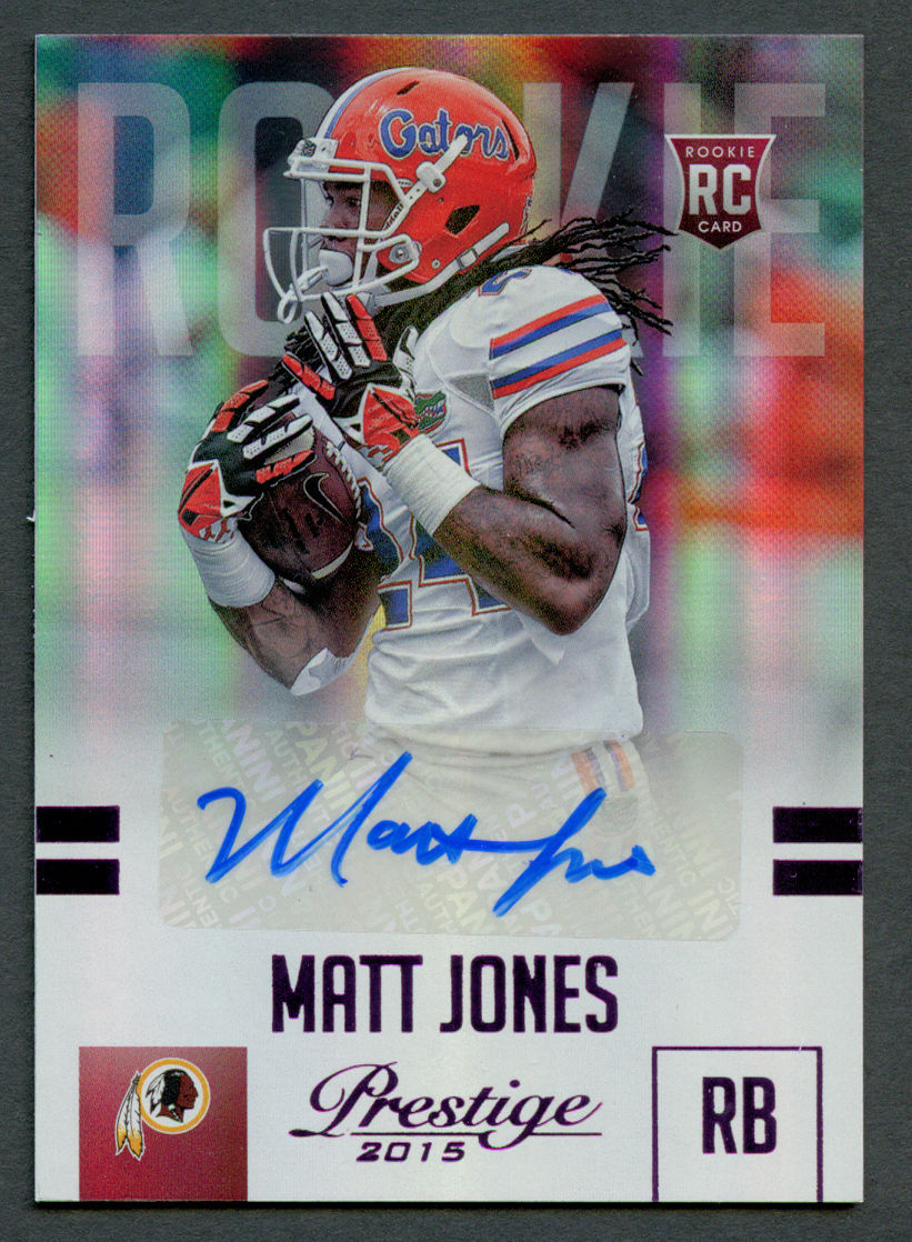 Matt Jones 267 signed autograph auto 2015 Panini Prestige Football Rookie 13/100