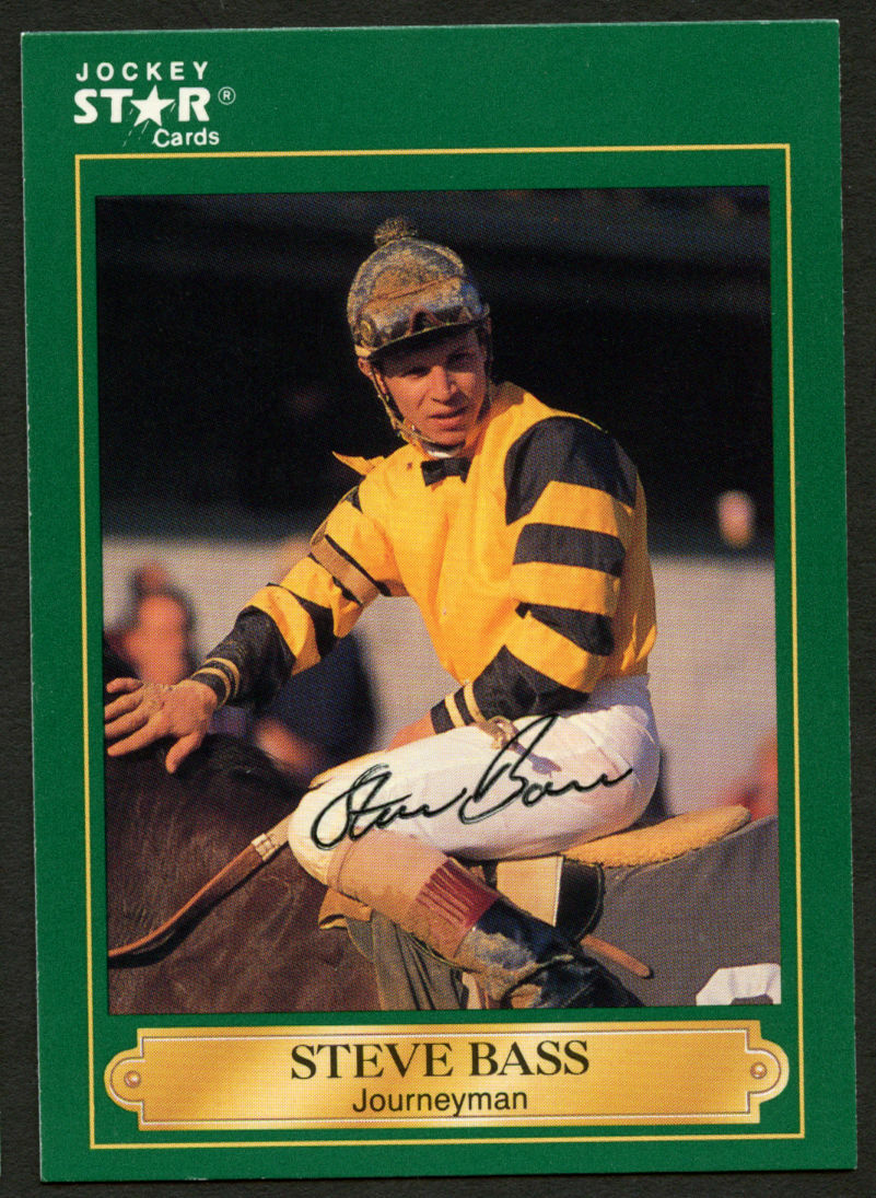 Steve Bass #39 signed autograph auto 1991 Horse Jockey Star Trading Card