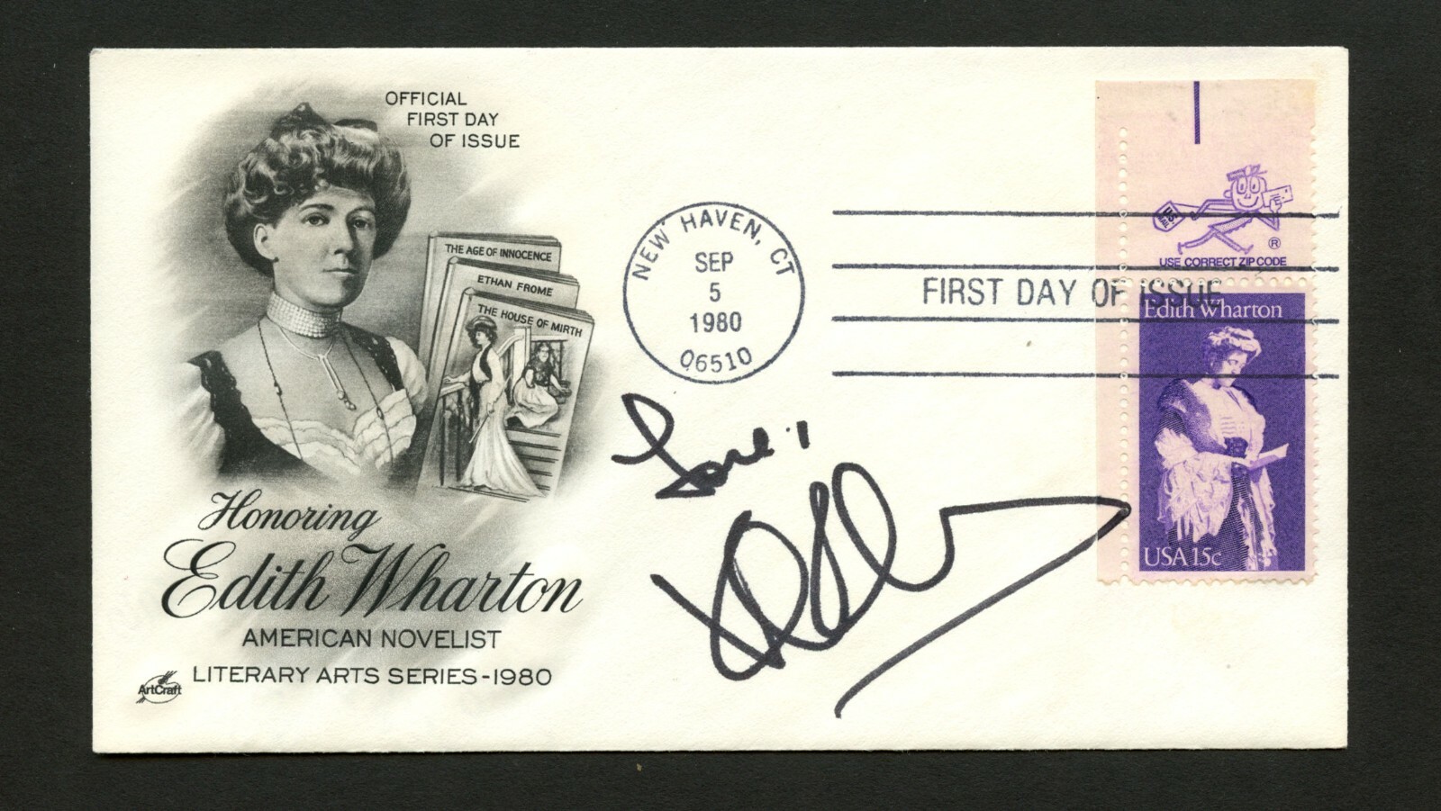 Karen Kingsbury signed autograph auto FDC cover American Novelist PC177