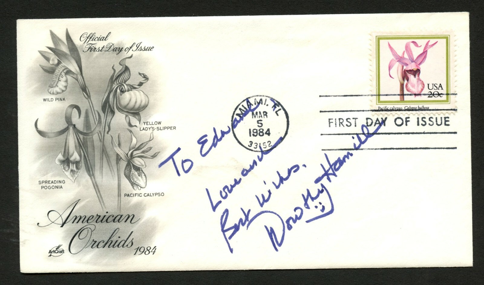 Dorothy Hamill signed autograph auto FDC cover American Figure Skater PC148