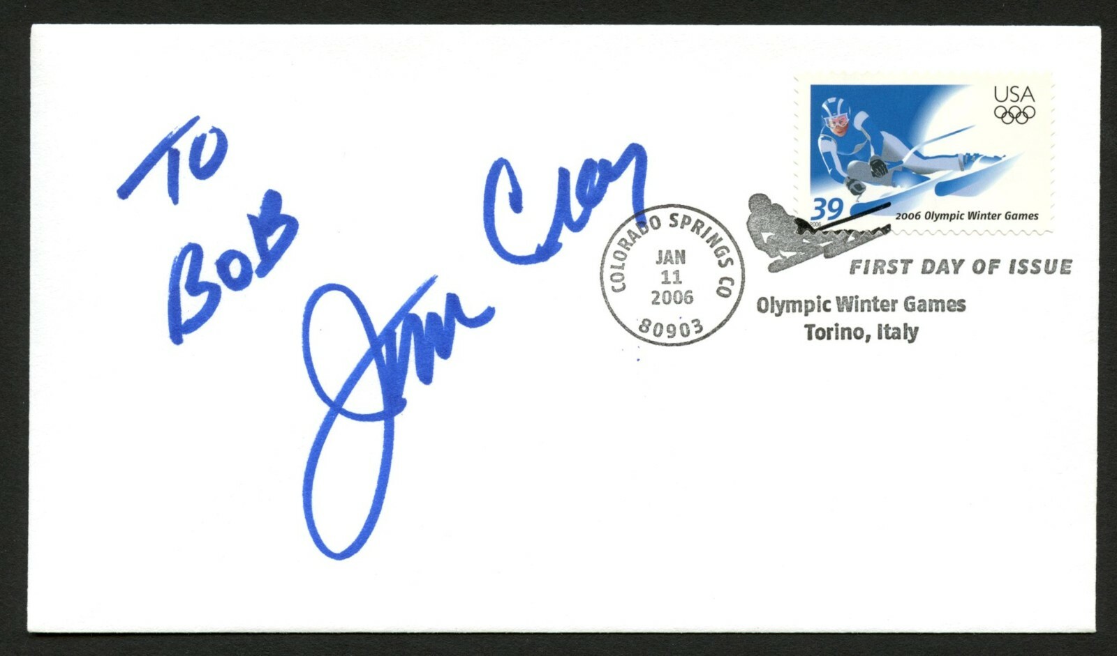 Jim Craig signed autograph auto FDC cover US Olympic Hokey Player PC096