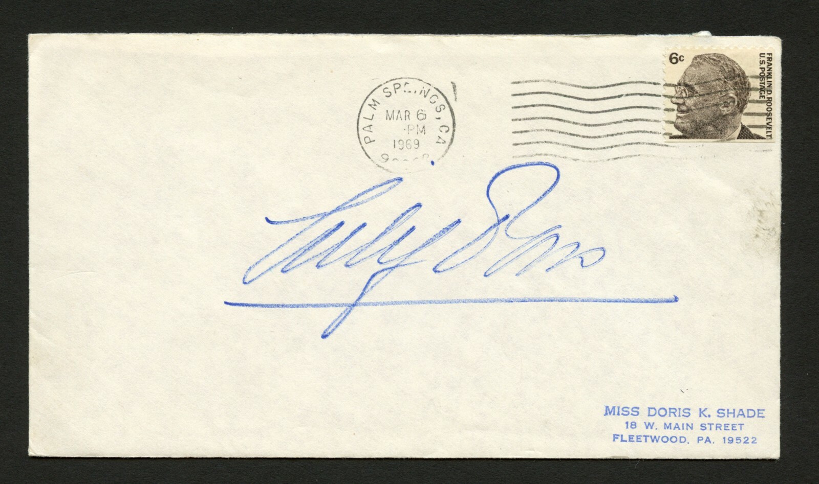 Lily Pons d1976 signed autograph auto Postal cover French operatic soprano PC260