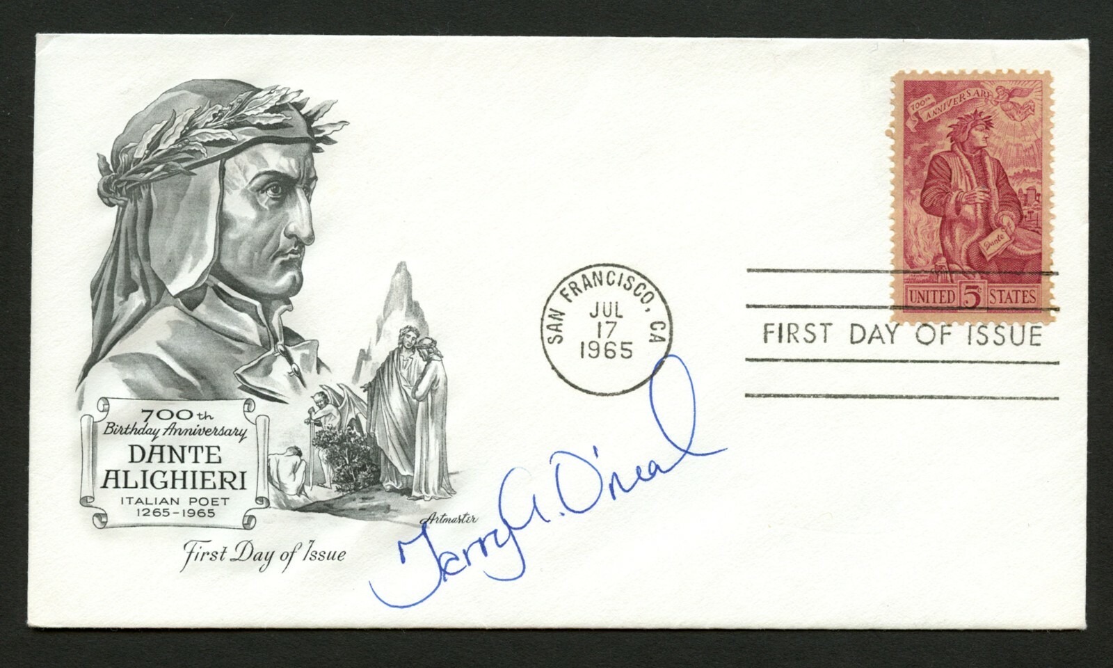 Terry a. O'Neal signed autograph auto FDC cover American Writer PC236