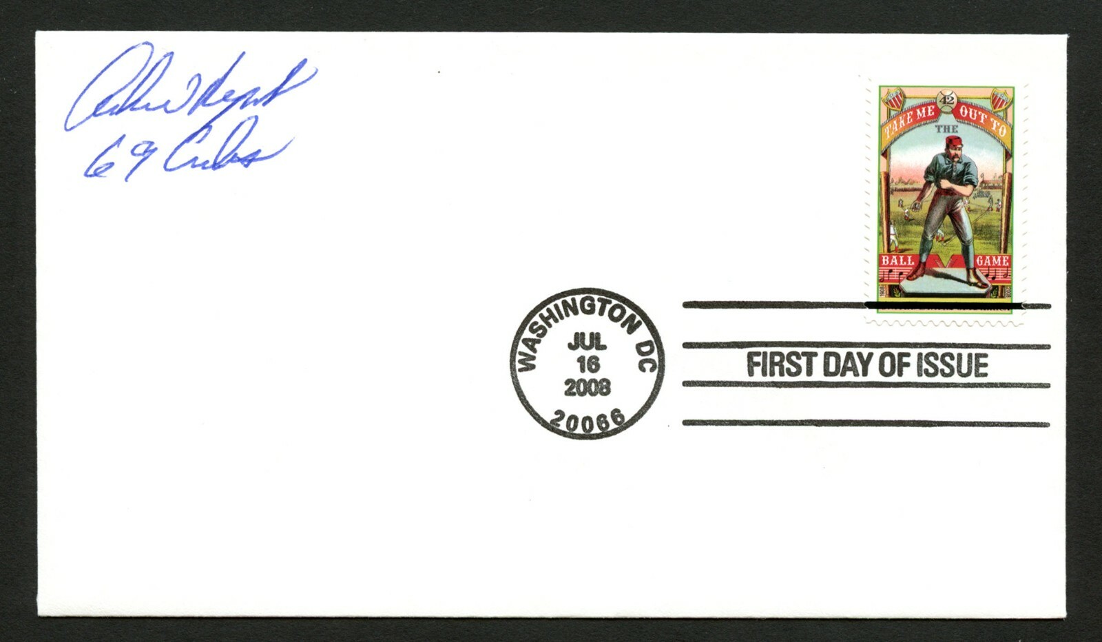 Archie Reynolds signed autograph auto FDC cover Baseball Player PC267