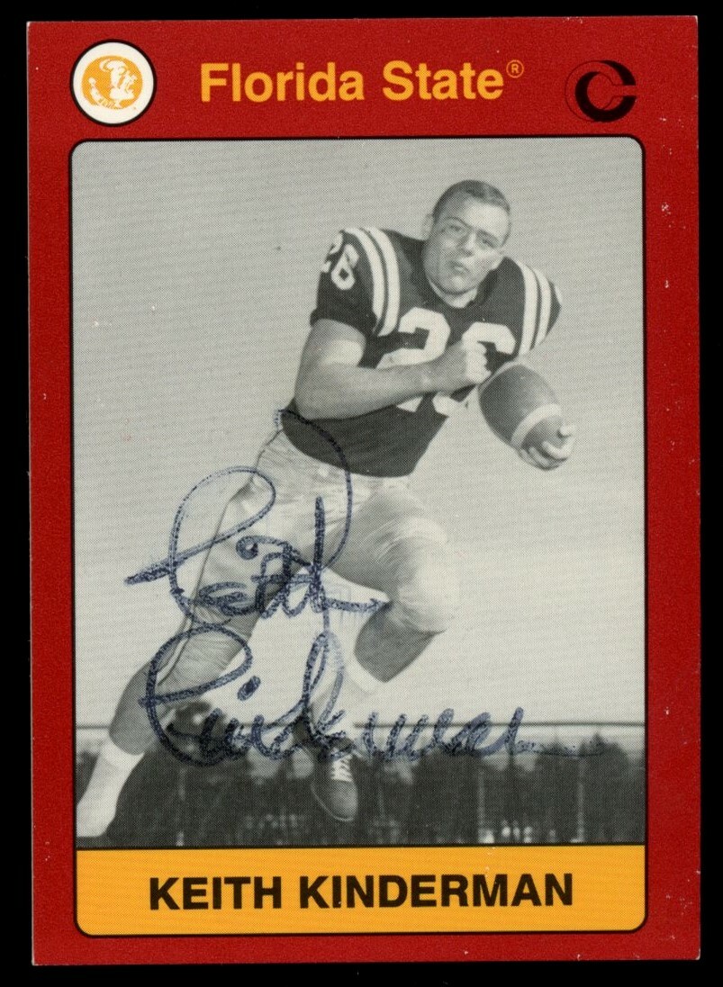 Keith Kinderman #153 signed autograph 1991 Florida State Collegiate Collection