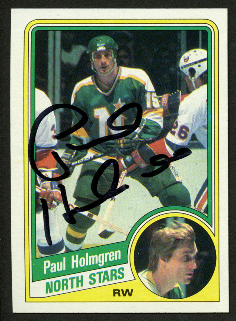 Paul Holmgren #74 signed autograph auto 1984-85 Topps Hockey Trading Card