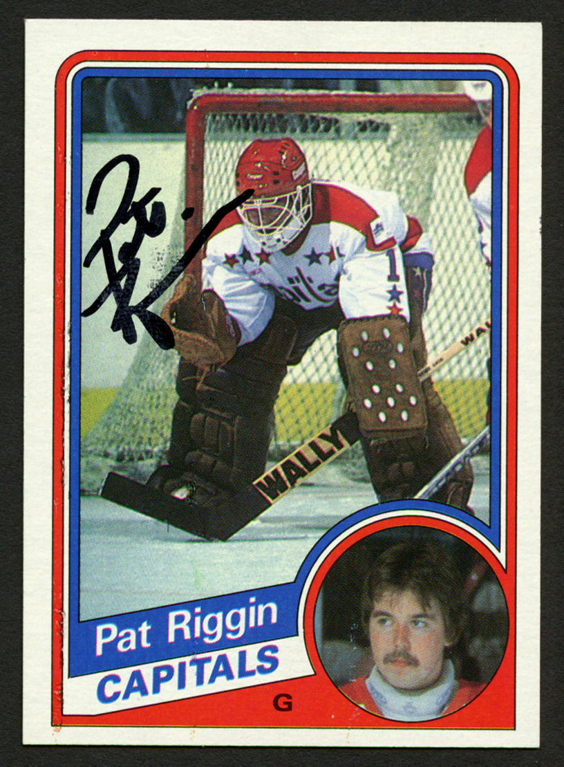 Pat Riggin #148 signed autograph auto 1984-85 Topps Hockey Trading Card