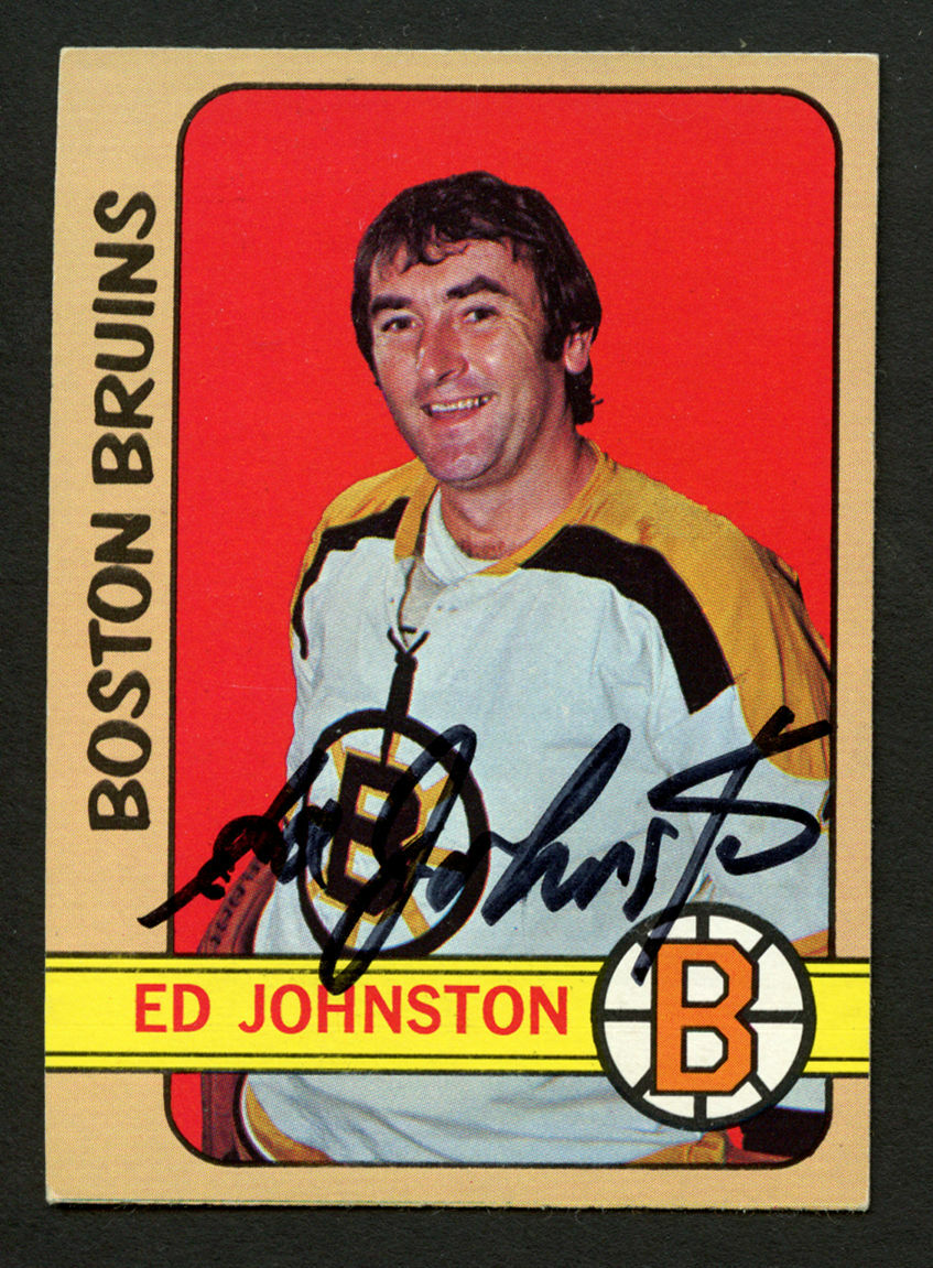 Ed Johnston #13 signed autograph auto 1972-73 Topps Hockey Trading Card