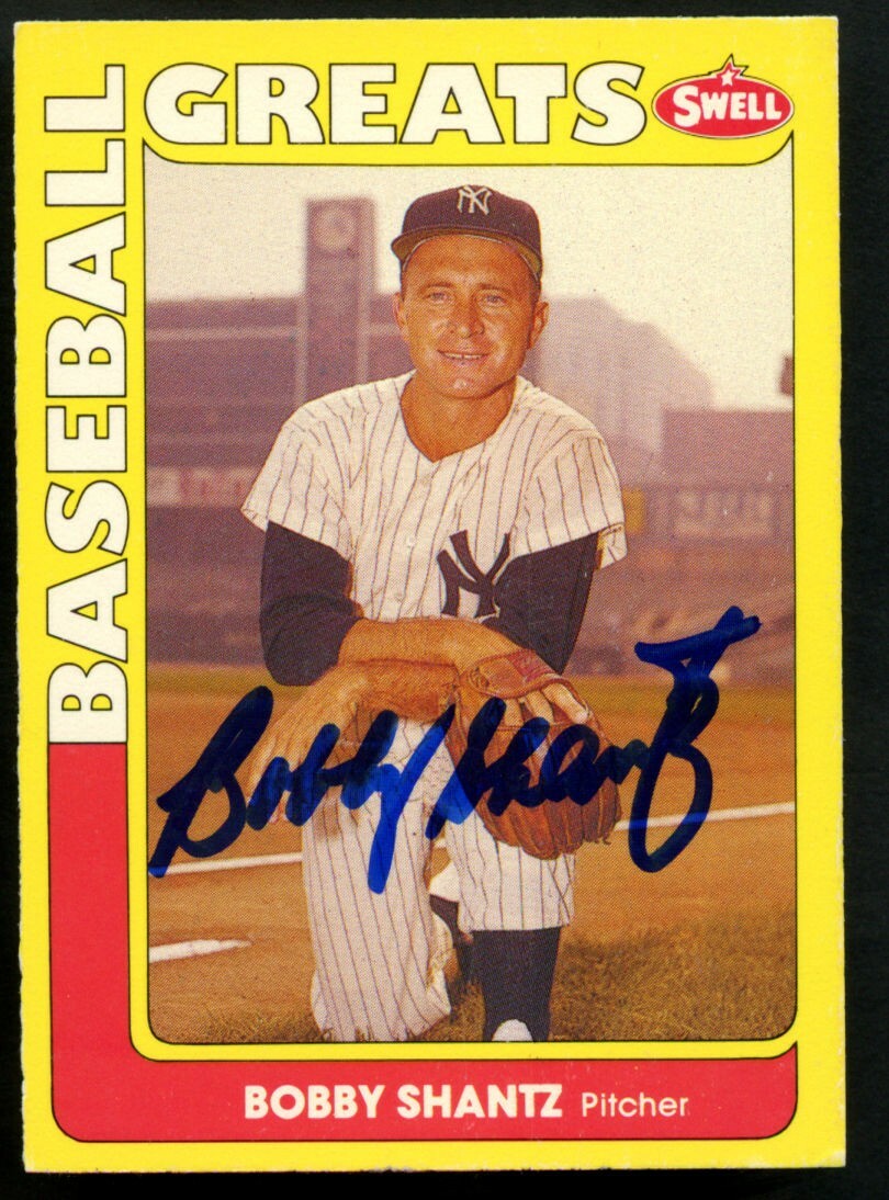 Bobby Shantz #83 signed autograph auto 1990 Impel Swell Baseball Greats Card
